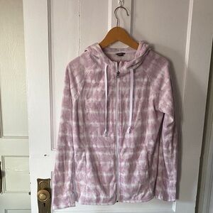 Eddie Bauer Women's Light Pink Tie-Dye Hoodie